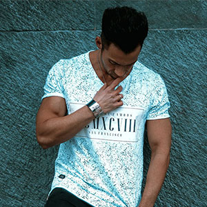 Home Dark Teal Printed Tshirt